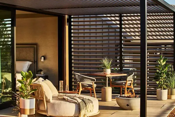 Cottage patio at Stanly Ranch, Auberge Resorts Collection in Napa Valley, California