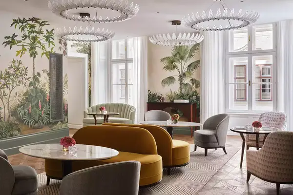 Interior of Salon Aurelie at the Rosewood Vienna