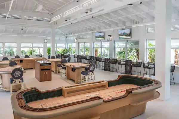 The casino pavilion at Baha Bay