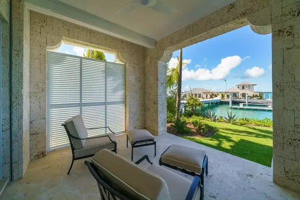 View from the Coral Cottage patio at the Briland Club in the Bahamas 