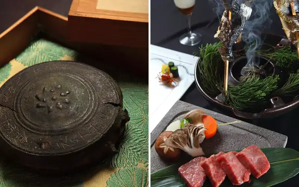 Food from the Nishiyama Onsen Keiunkan in Japan, believed to be the world