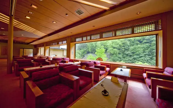 Lobby of Nishiyama Onsen Keiunkan in Japan, believed to be the world