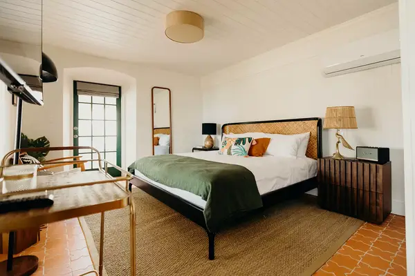 A guest room at King Christian Hotel in St. Croix