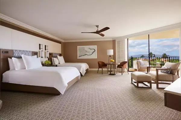 A guest room at Four Seasons Maui at Wailea