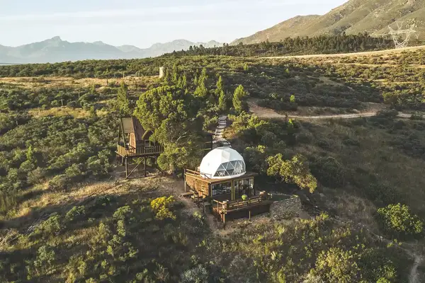 Exterior of The Moonrise Dome, Tulbagh, South Africa