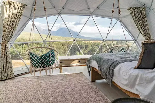 Interior of The Moonrise Dome, Tulbagh, South Africa