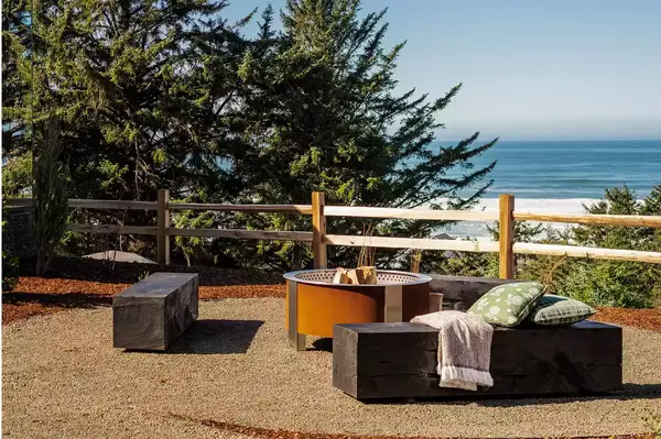 Fire pit at Two Capes Lookout