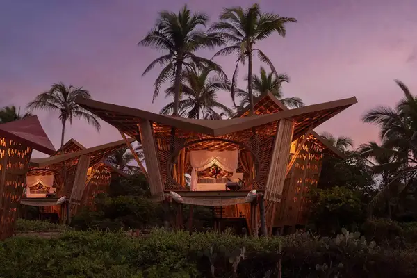 Exterior of Treehouse at Playa Viva, Mexico