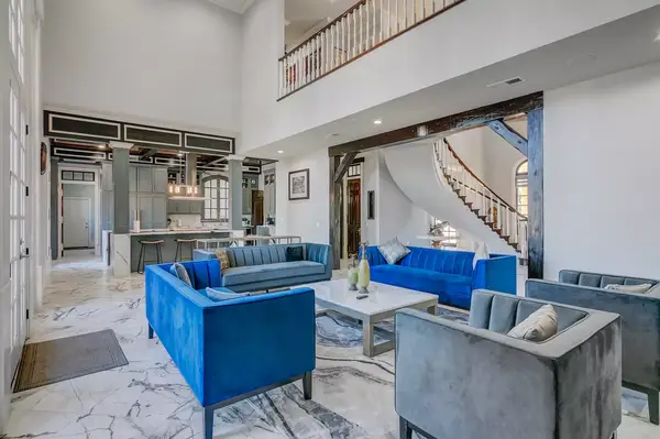 An airbnb living room in Texas 