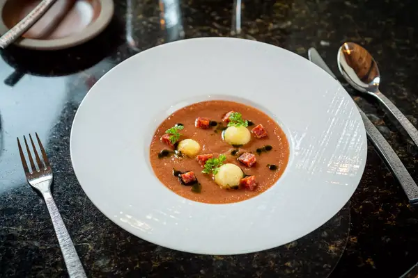 Soup at White Barn Inn Restaurant