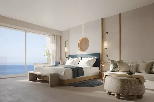 The Oceanfront King bedroom at AVA Resort Cancun