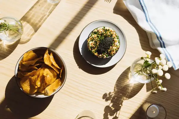 Small appetizer plates at Ruse