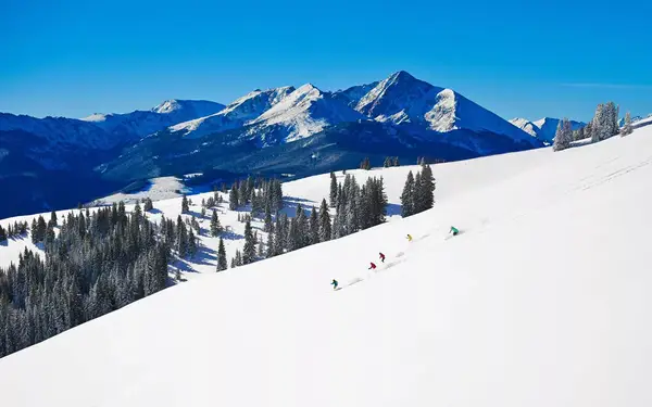 Skiing Back Bowls at Vail, Colorado