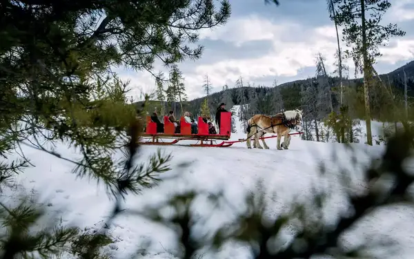 Sleigh ride at Keystone resort