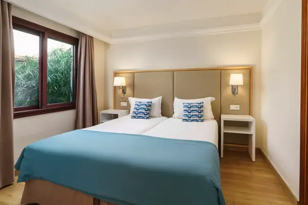 Interior of a guest room at Alua Suites Fuerteventura, Las Palmas, Canary Islands, Spain