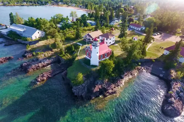 The Eagle River lighthouse
