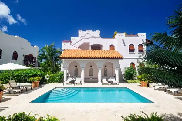 Hotel villa and pool