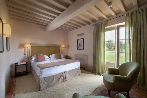 Interior of the Aie Nuove Suite at Il Burro