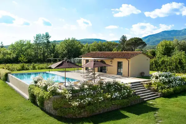 The exterior of Villa Casetta at Il Borro Relais