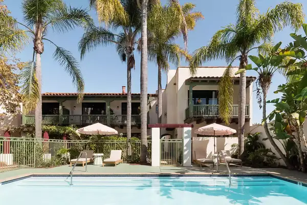 The pool and exterior at Palihouse Santa Barbara