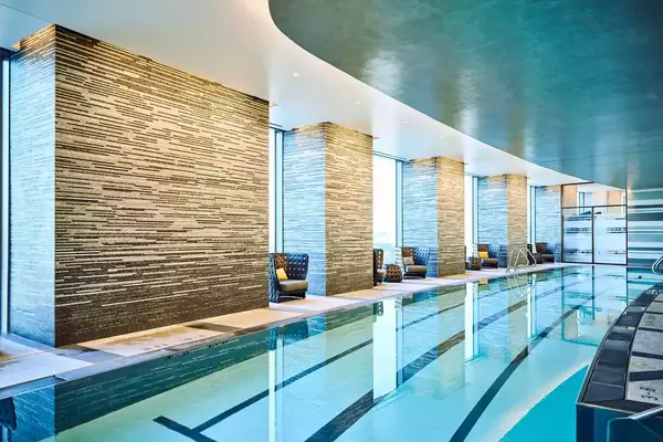 The pool at the Four Seasons Boston