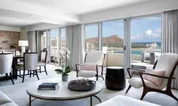 Living room at Sheraton Waikiki