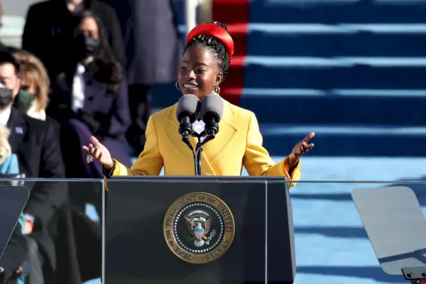 amanda gorman performs the hill we climb