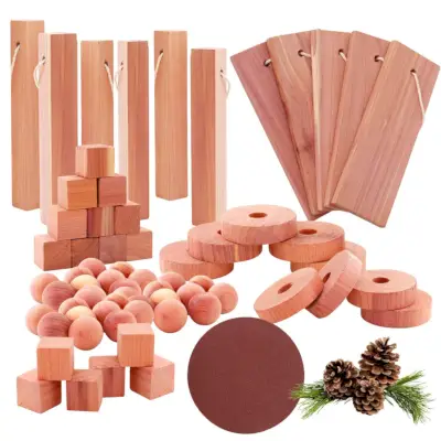 Yizhet Cedar Wood Set, 51 Pack 