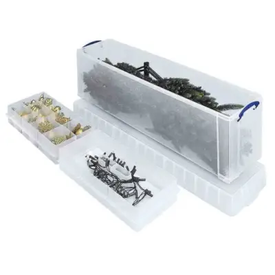 77L Christmas Tree Storage Box with 2 Trays