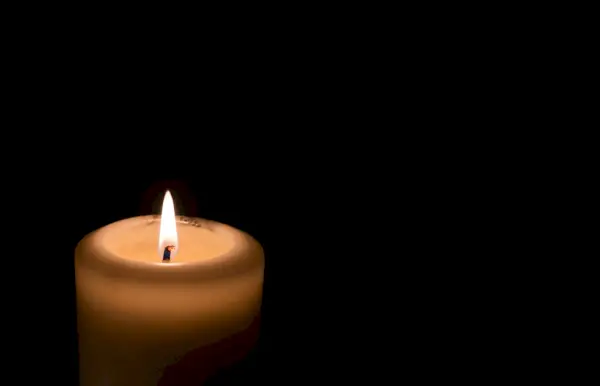 candlelight with black background