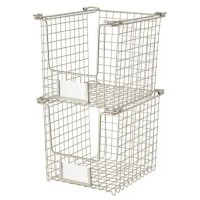 Stackable Pantry Basket with Label Holder
