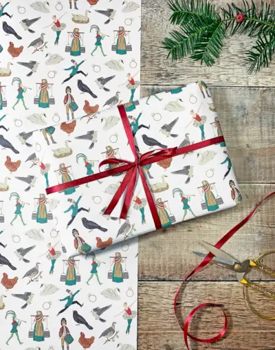 The White Company Champagne Coupe Wrapping Paper