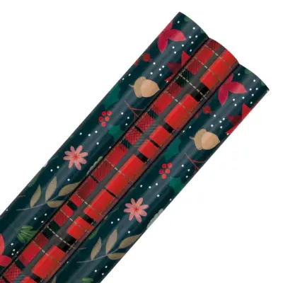 Dunelm Santa Reindeer Wrapping Paper