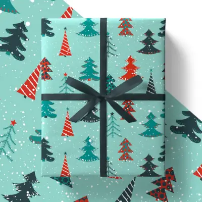 Cox & Cox Festive Bows Recycled Wrapping Paper 
