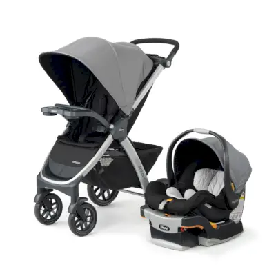 Bravo Trio Travel System Stroller with KeyFit 30 Infant Car Seat 