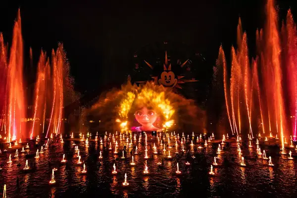 The âWorld of Color â ONEâ show at Disneyland for the Disney100 Celebration 