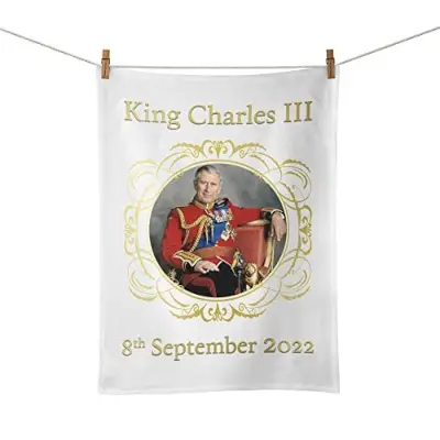 King Charles III 8th September 2022 Tea Towel