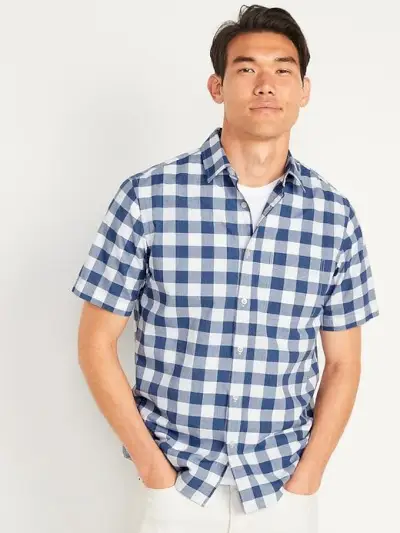 Gingham Everyday Short-Sleeve Shirt 