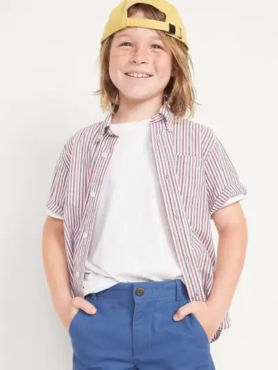 Printed Short-Sleeve Shirt for Boys