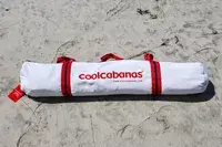 The CoolCabanas CoolCabana 5 in a storage bag