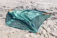 The Kelty Cabana Shelter collapsed on a beach
