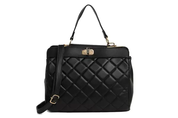 Badgley Mischka Collection Diamond Quilted Tote Bag