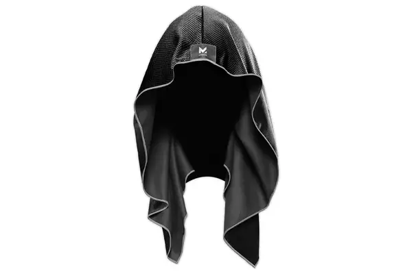 Mission Cooling Hoodie Towel Black