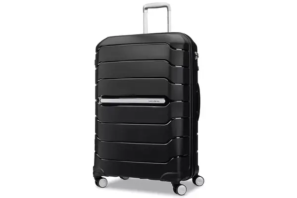 Amazon Samsonite Freeform Hardside Expandable with Double Spinner Wheels, Checked-Large 28-Inch