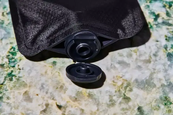 zoomed in on the cap of the Matador Toiletry Bags