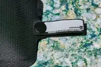 zoomed in on the attachment point of the Matador Toiletry Bags