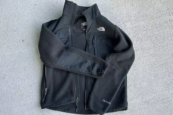 The North Face Denali Zip Jacket on a concrete floor