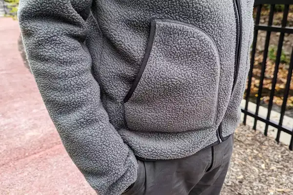 A close up of the pocket on the Helly Hansen Men