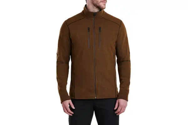 A person wearing the Patagonia Classic Retro-X Fleece Jacket, front-view