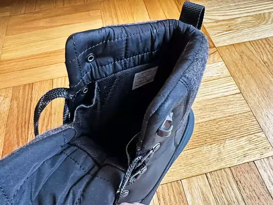 The top of the The North Face Men’s Bergen Leather Waterproof Boots